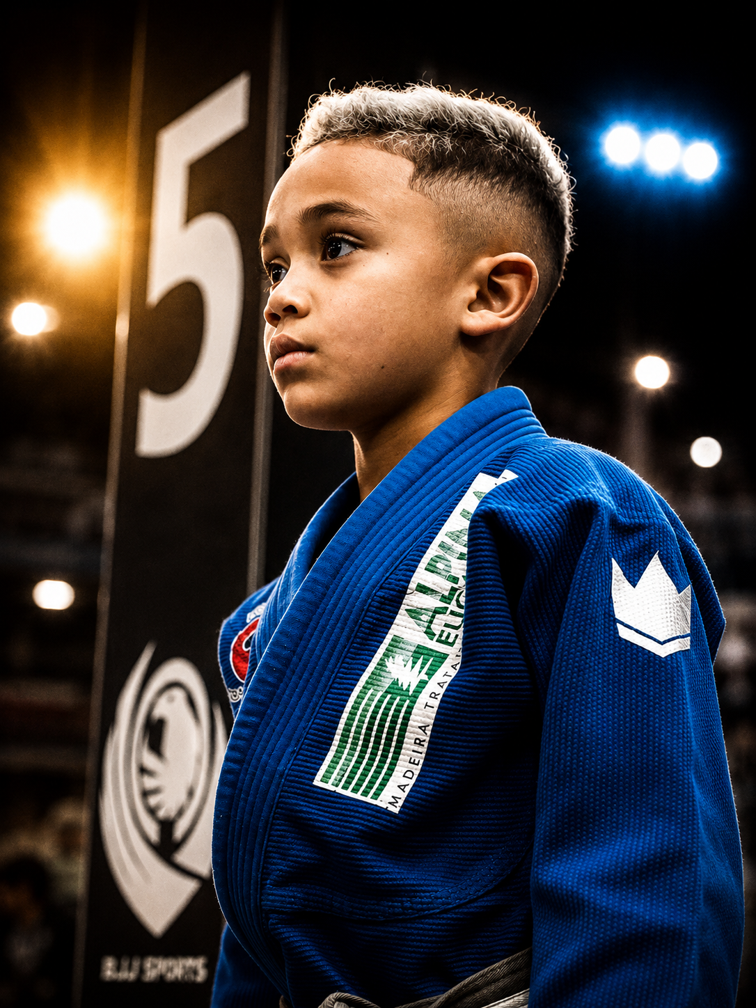Pedrinho de kimono azul